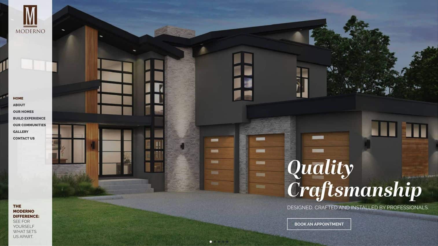 Moderno Website Design Project